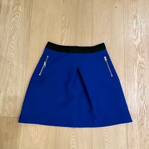 Ted Baker Blue Women's Skirt with Black Waistband